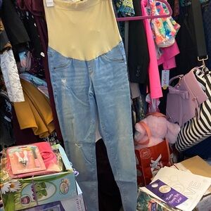Women's maternity Blue Jeans